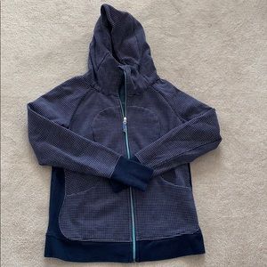 Lululemon Navy Dot scuba Hoodie - size 12
